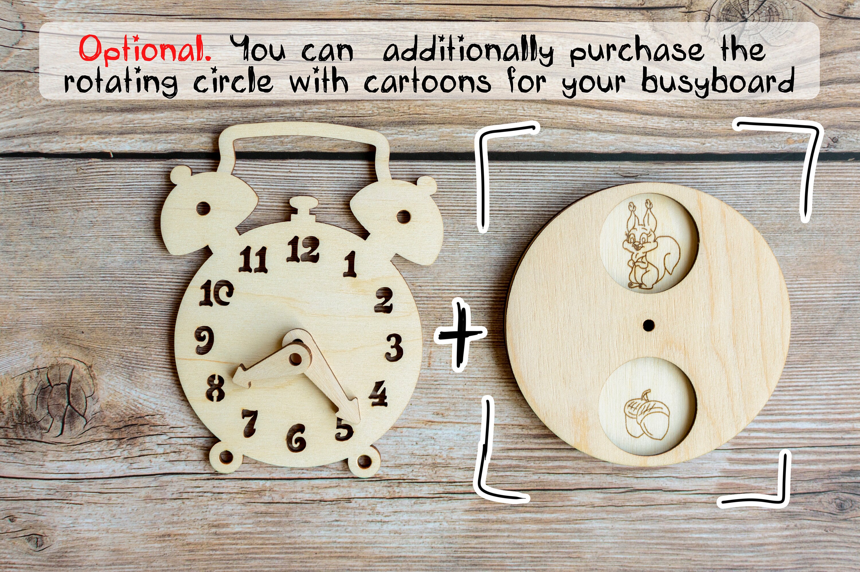 Busy Board Details Clock With Pointers Busy Board Craft Etsy