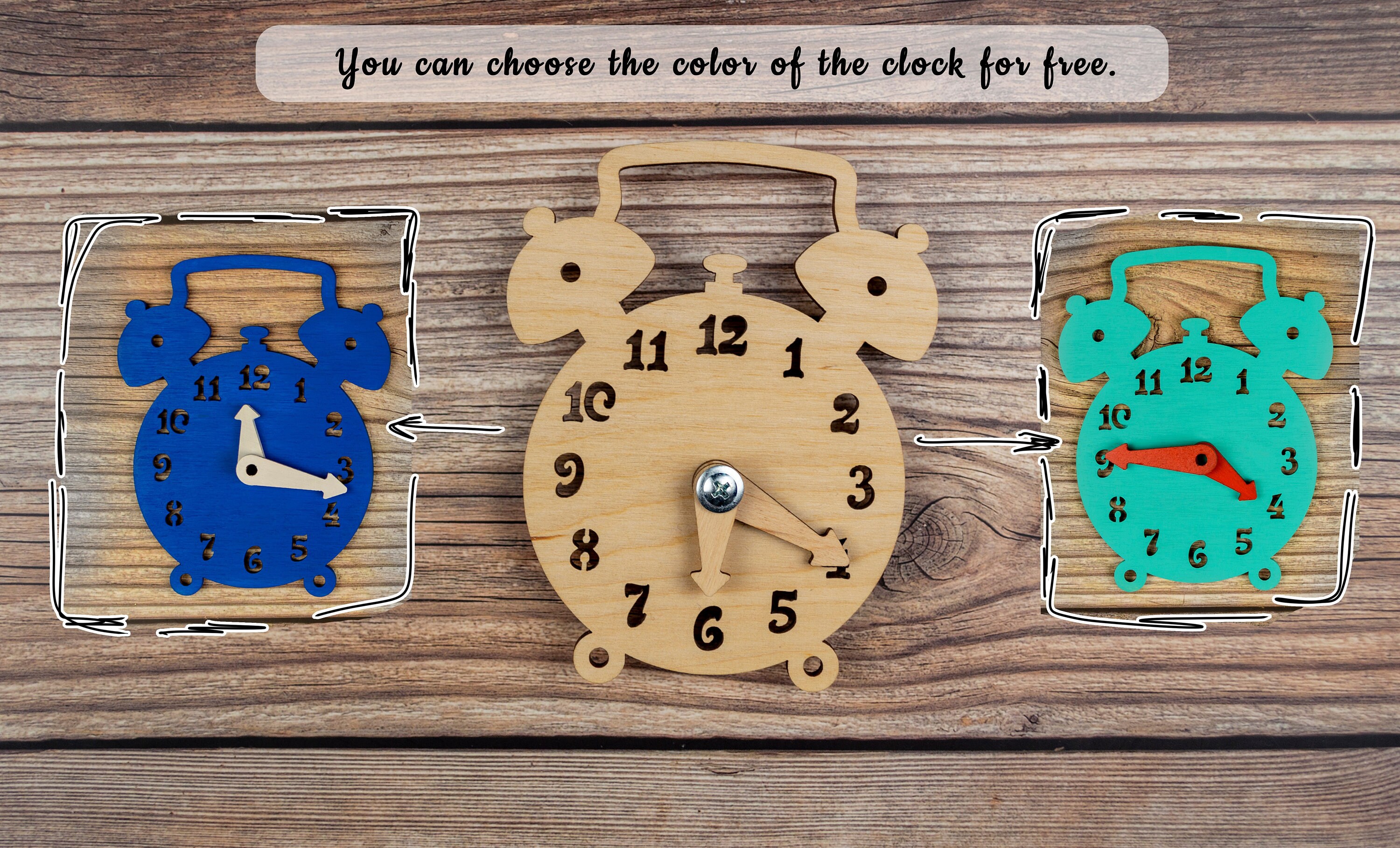 Busy Board Details Clock With Pointers Busy Board Craft Etsy