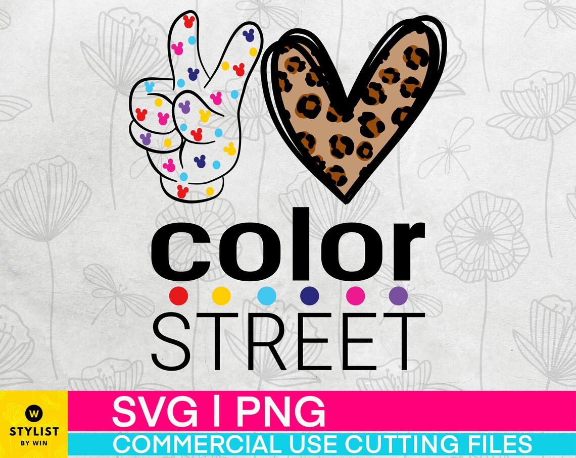 peace love color street screen print