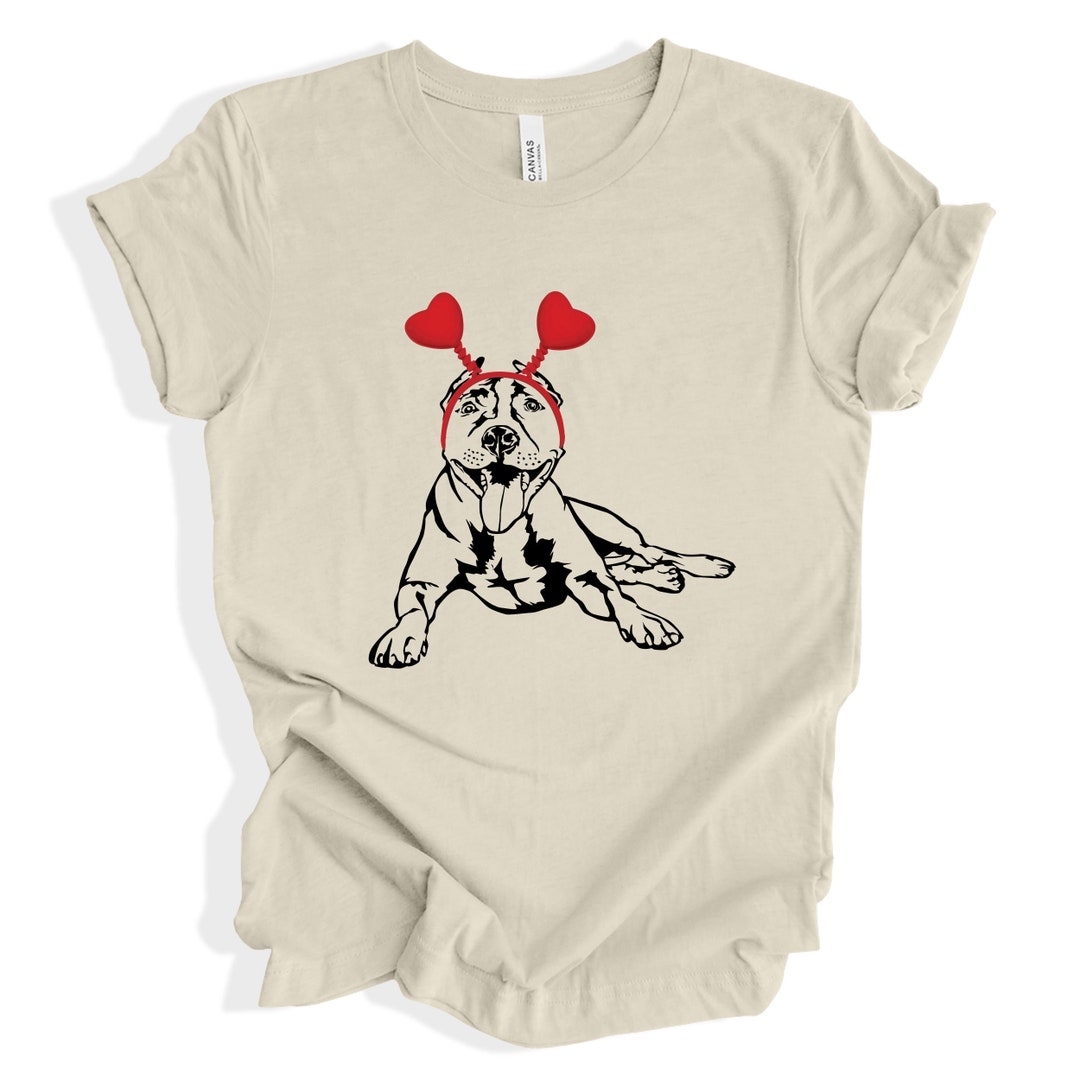 Valentines Day Pitbull Shirt, Pitbull Dog Mom Shirt, Pitbull Dog Shirt, Dog Valentines Day Shirt