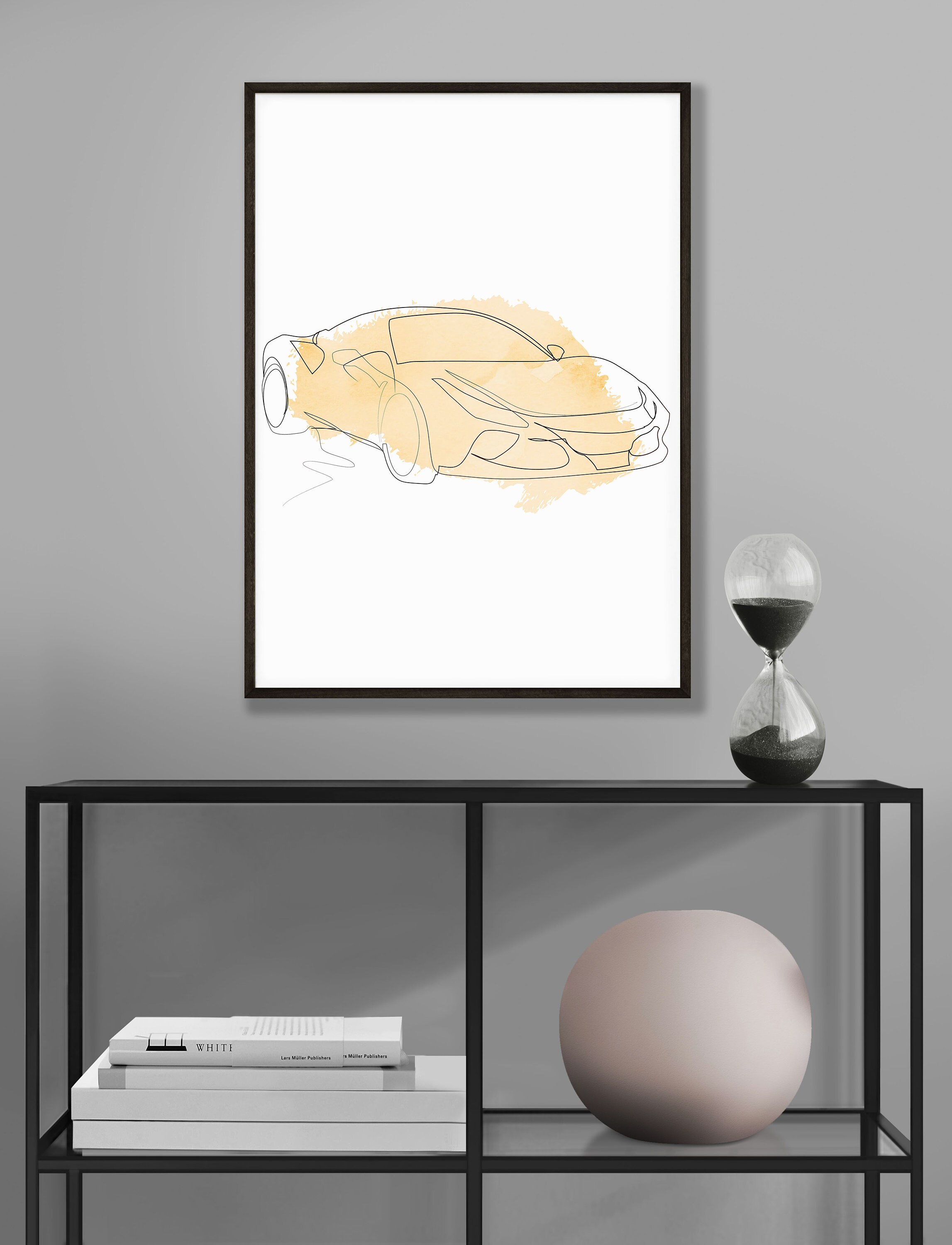 Car Enthusiast Prints Modern Supercar Printable Vehicle Wall | Etsy