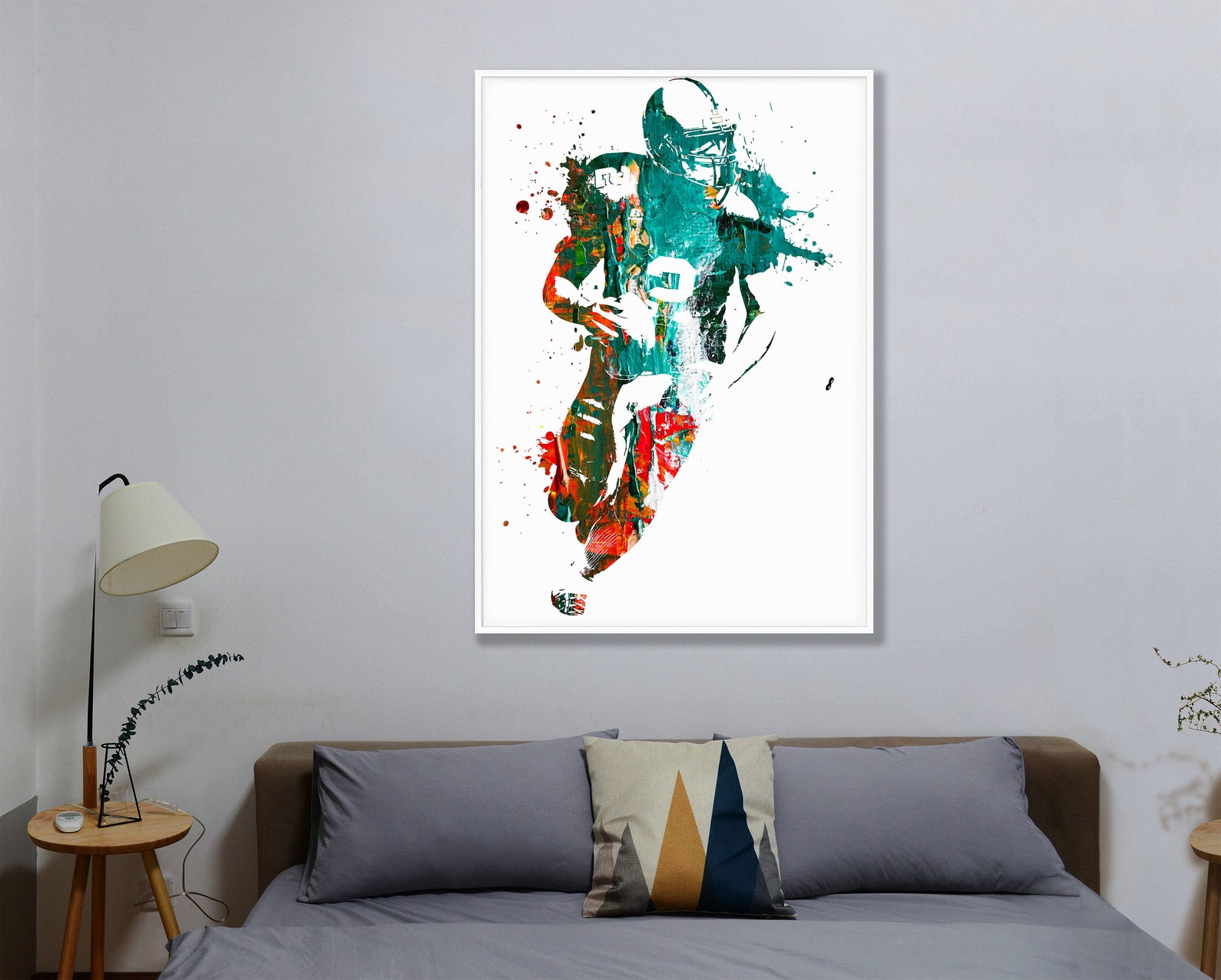 Man Cave Wall Art American Football Printable Sports Wall | Etsy