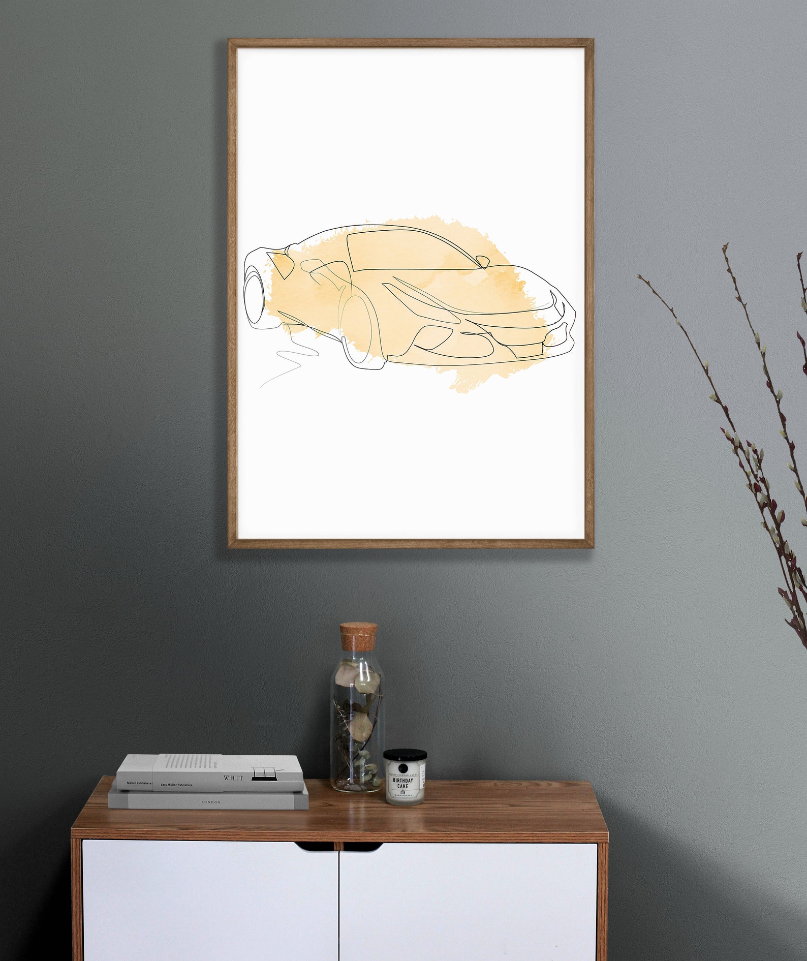 Car Enthusiast Prints Modern Supercar Printable Vehicle Wall | Etsy