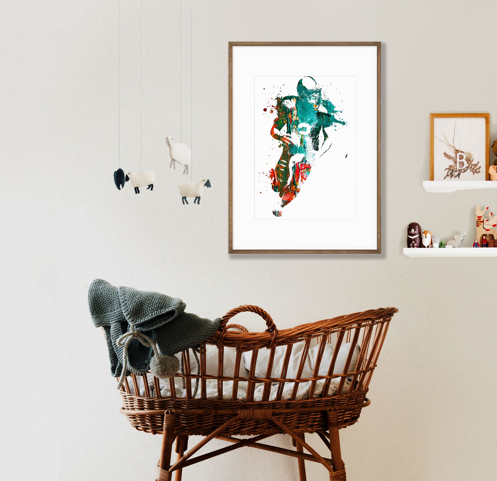 Man Cave Wall Art American Football Printable Sports Wall | Etsy