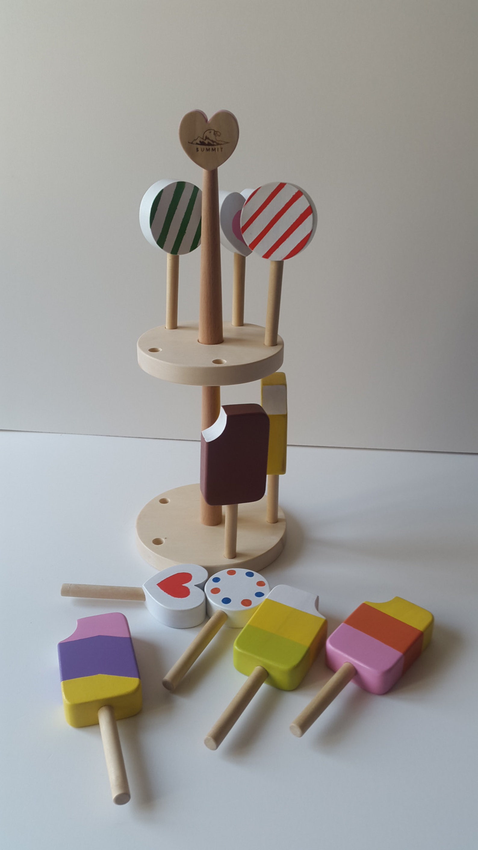 Wooden Ice Cream Ice Cream Toy Wooden Ice Cream Set Ice Cream Etsy