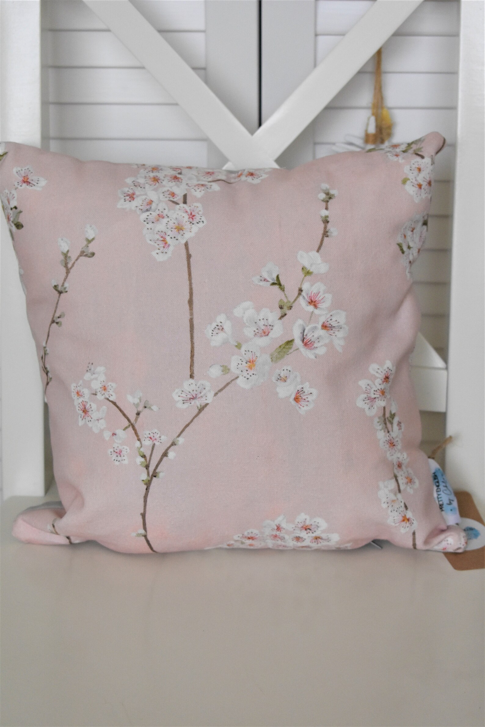 Reversible Pink & Grey Floral 12 Cushion Etsy