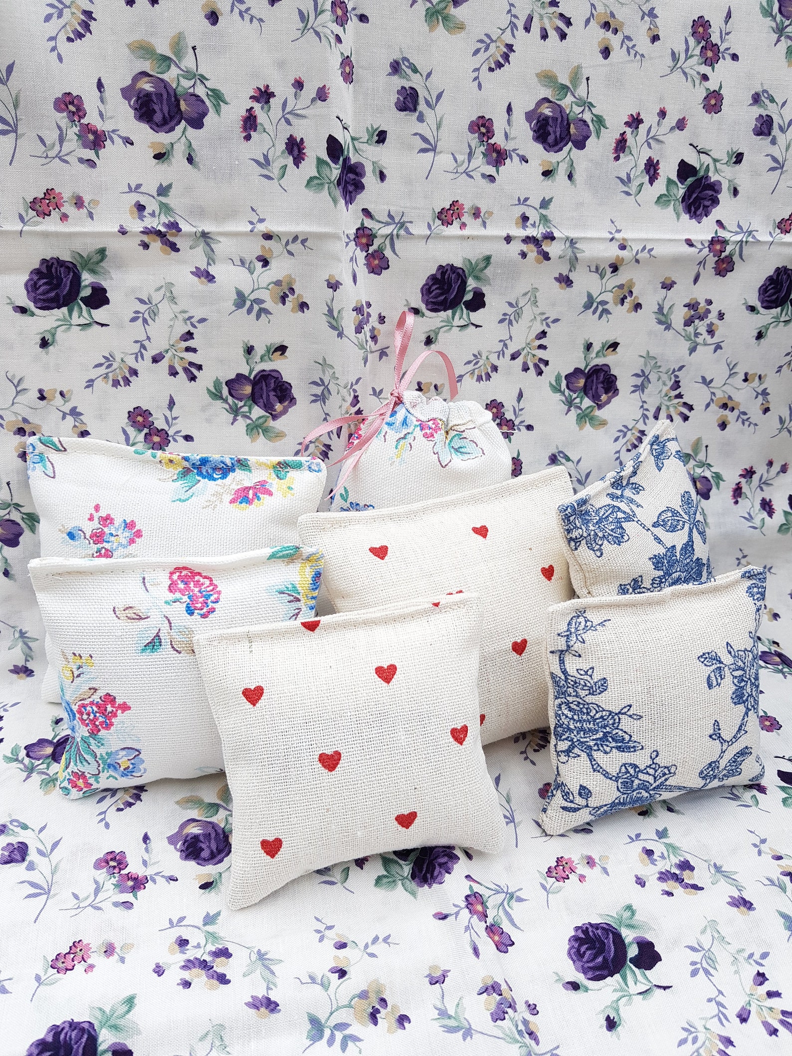 Toile Dejouy Lavender Scented Pouches Etsy