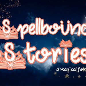 Spellbound Stories | Magic Spell Book Font, Witchy Fantasy Typeface, Enchanted Display Font