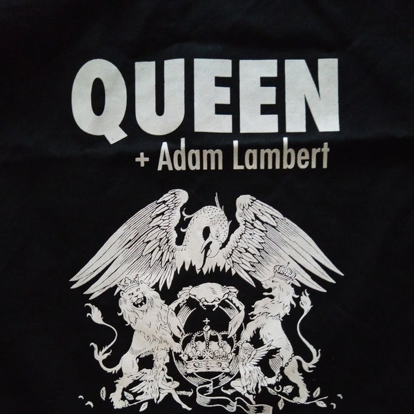 Queen + Adam Lambert VIP Official Large Cloth Tote Bag - Freddie Mercury Zodiac Band Crest - NEW Official Merchandise Queen Productions