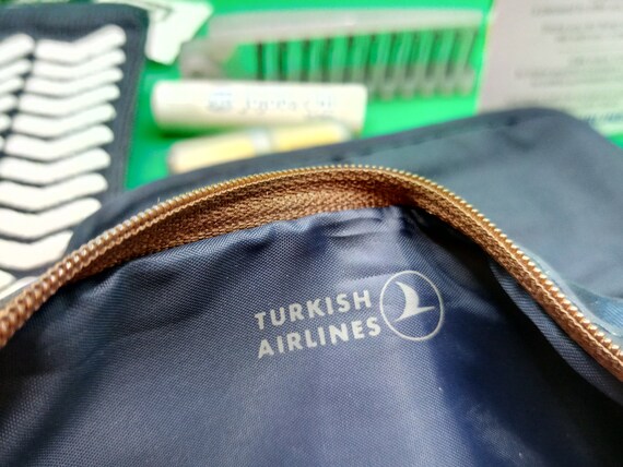 Vintage Turkish Airlines Bolsa de artículos de tocador / Kit | Etsy España