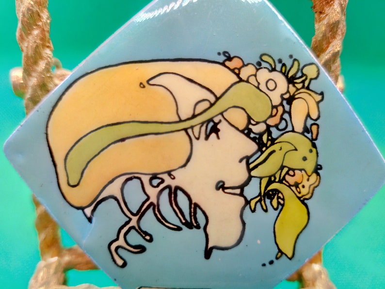 Large 1960/'s Enamel Peter Max Broach Pin Pop Art West Germany