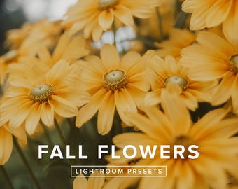Lightroom Presets - Fall Flowers | Nature Photography Filters – Mobile & Desktop