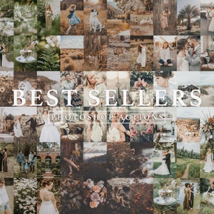 PHOTOSHOP ACTIONS - Best Sellers  // Nature Actions, Photo Editing Filters, Action Bundle