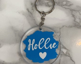 Personalised Keyring - Paint Splatter