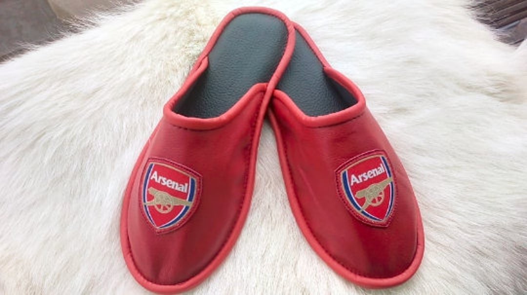 Arsenal Slippers Premier Champions - Etsy