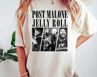 Post Malone Jelly Roll Png, Jelly Roll Concert Png, Post Merch, Posty