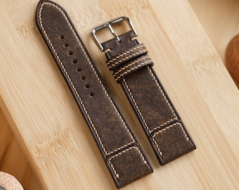 Whiskey Brown Habana Watch Strap for JLC Reverso