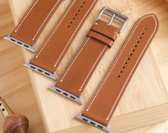 Gold/Fauve Novonappa French Calfskin for Apple Watch ULTRA