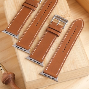 Gold/Fauve Novonappa French Calfskin for Apple Watch ULTRA