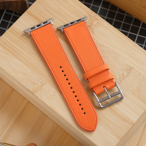 Orange Swift Italian Calfskin for Apple Watch ULTRA