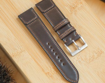 Dark Brown Shell Cordovan Watch Strap