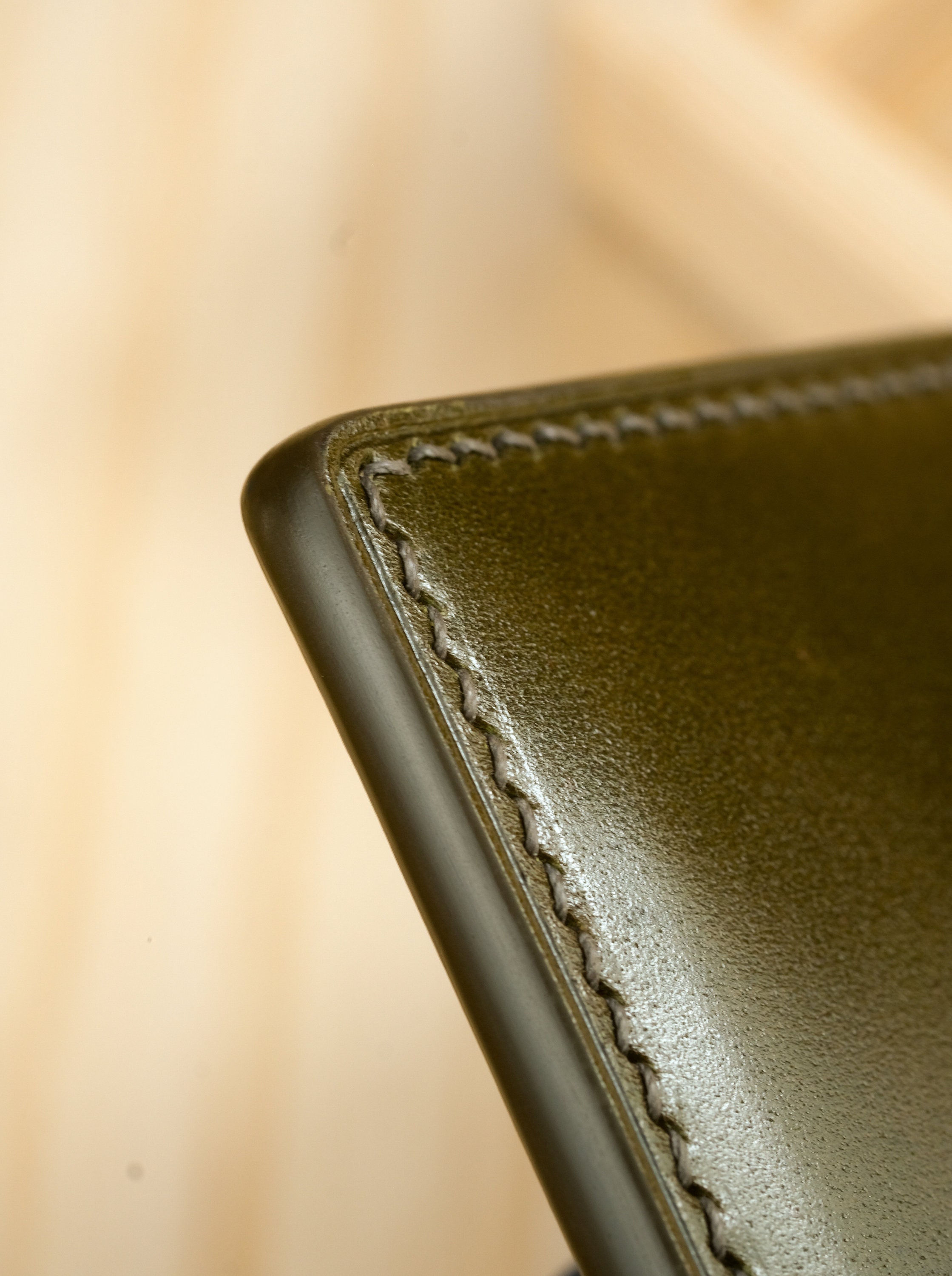 90 Japanese Shell Cordovan & French Chèvre Combo Bifold Wallet