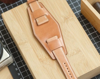 Natural Japanese Shell Cordovan Bund Watch Strap