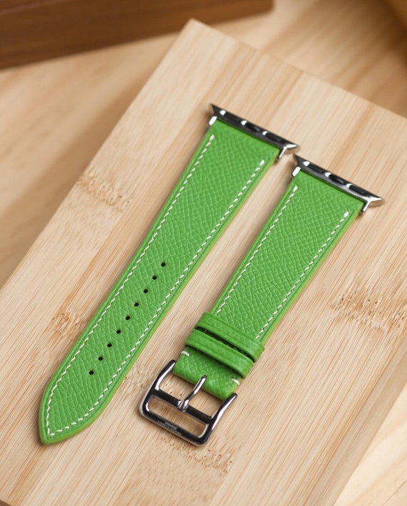 Navy Blue Swift Italian Calfskin Apple Watch Strap - Broad Street Bespoke