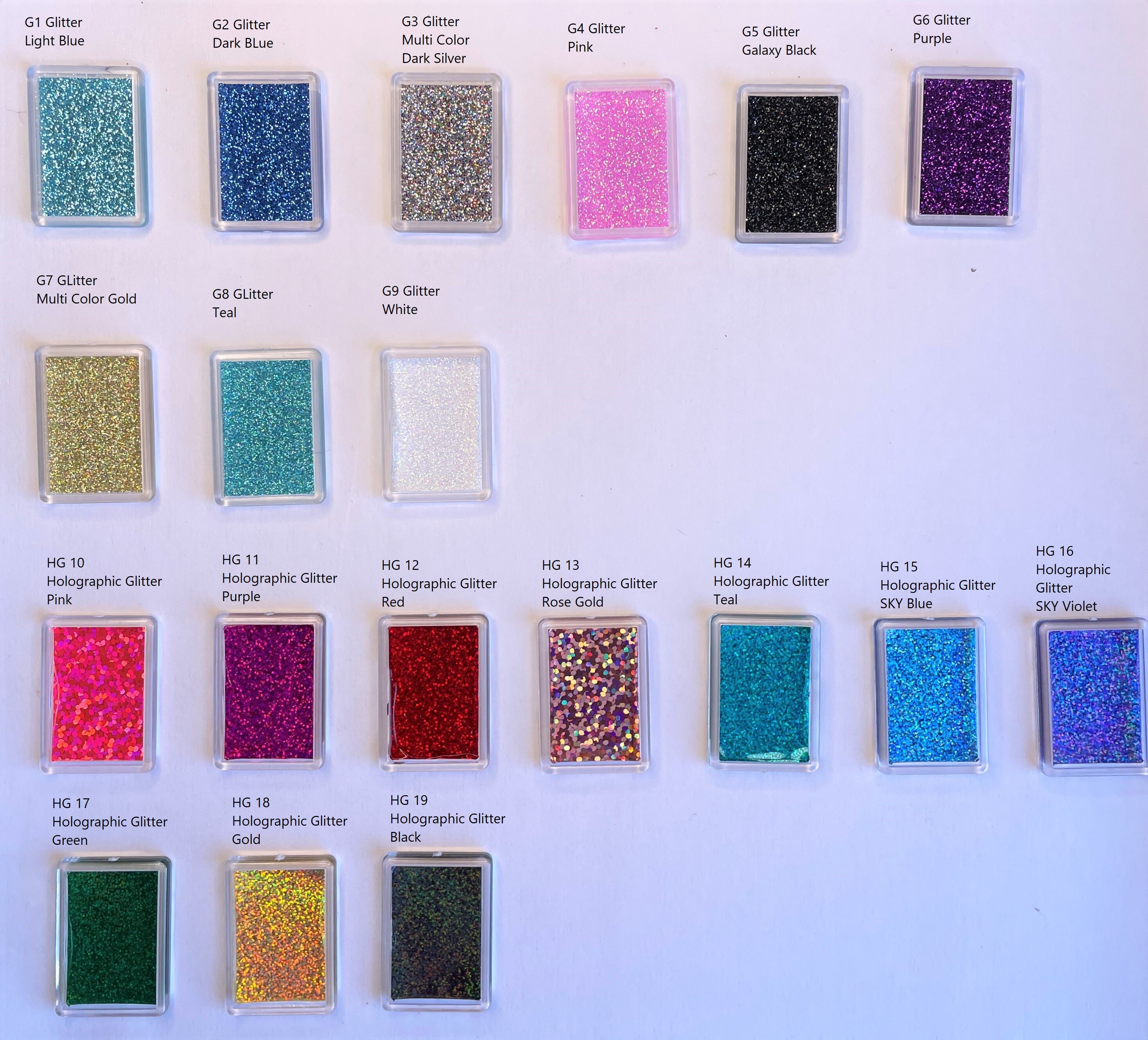 Two set's of glitter xray markers with 2 or 3 initials Etsy