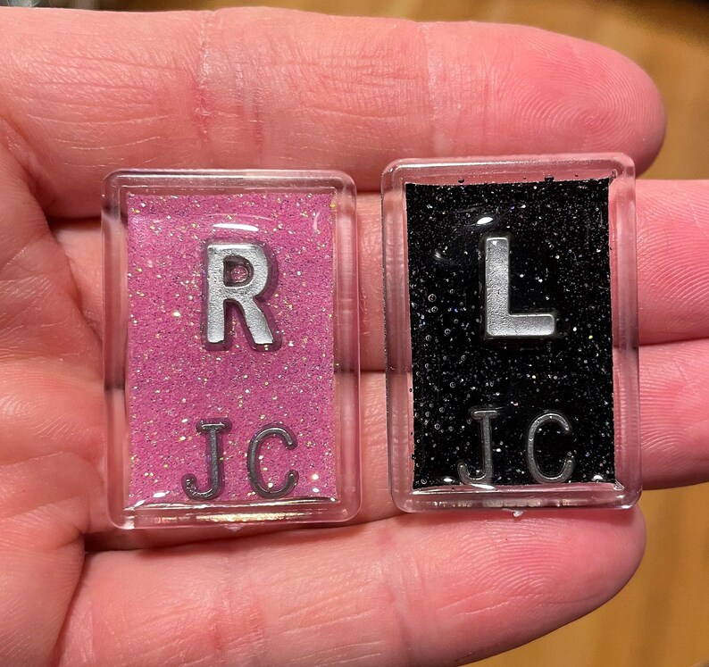 One Set of Glitter Xray Markers With 2 or 3 Initials Etsy
