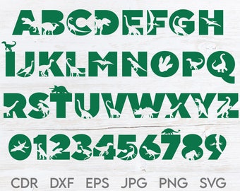 dinosaur letters etsy