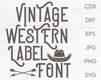 Download Western Font Svg Etsy