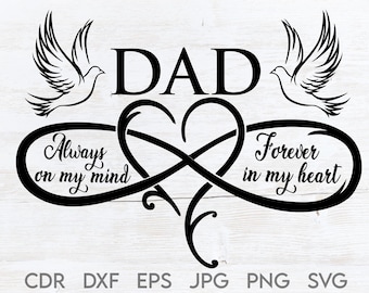 Free Free 130 In Loving Memory Of Dad Svg SVG PNG EPS DXF File