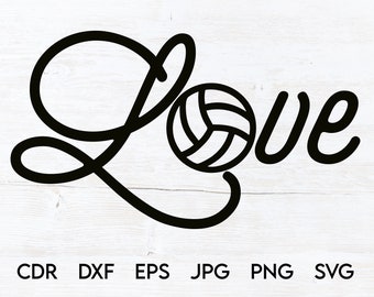Download Love Volleyball Svg Etsy