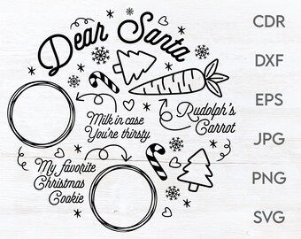 Download Santa Plate Svg Etsy
