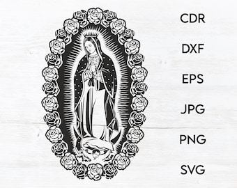 Download Virgin Mary Svg Etsy