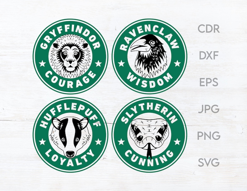 Download Harry Potter starbucks svg emblem vector Hogwarts school ...