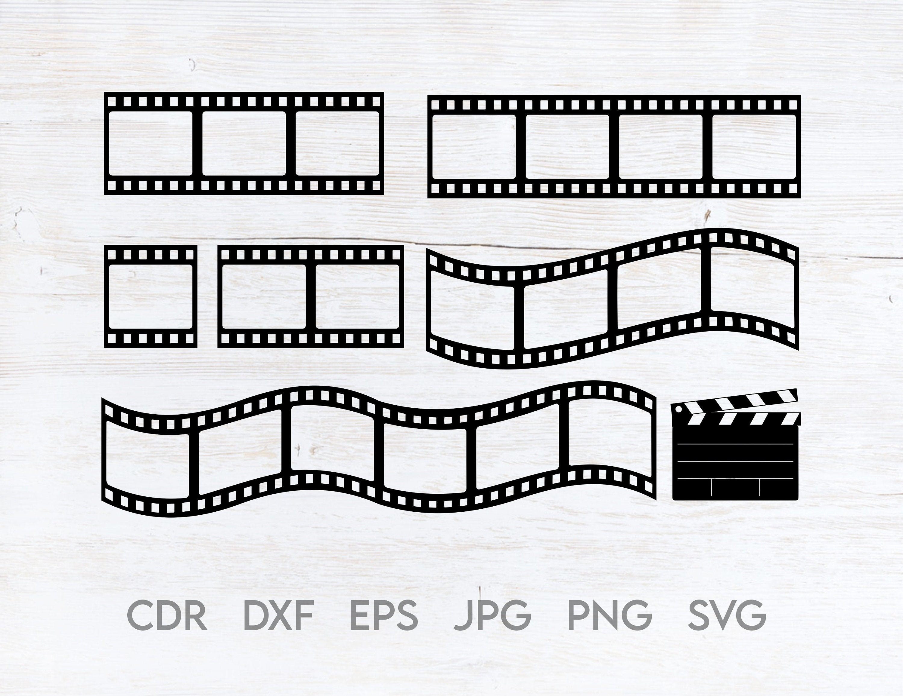 Movie Filmstrip Svg Cinema Vintage Svg Movie Film Cinema Etsy Australia