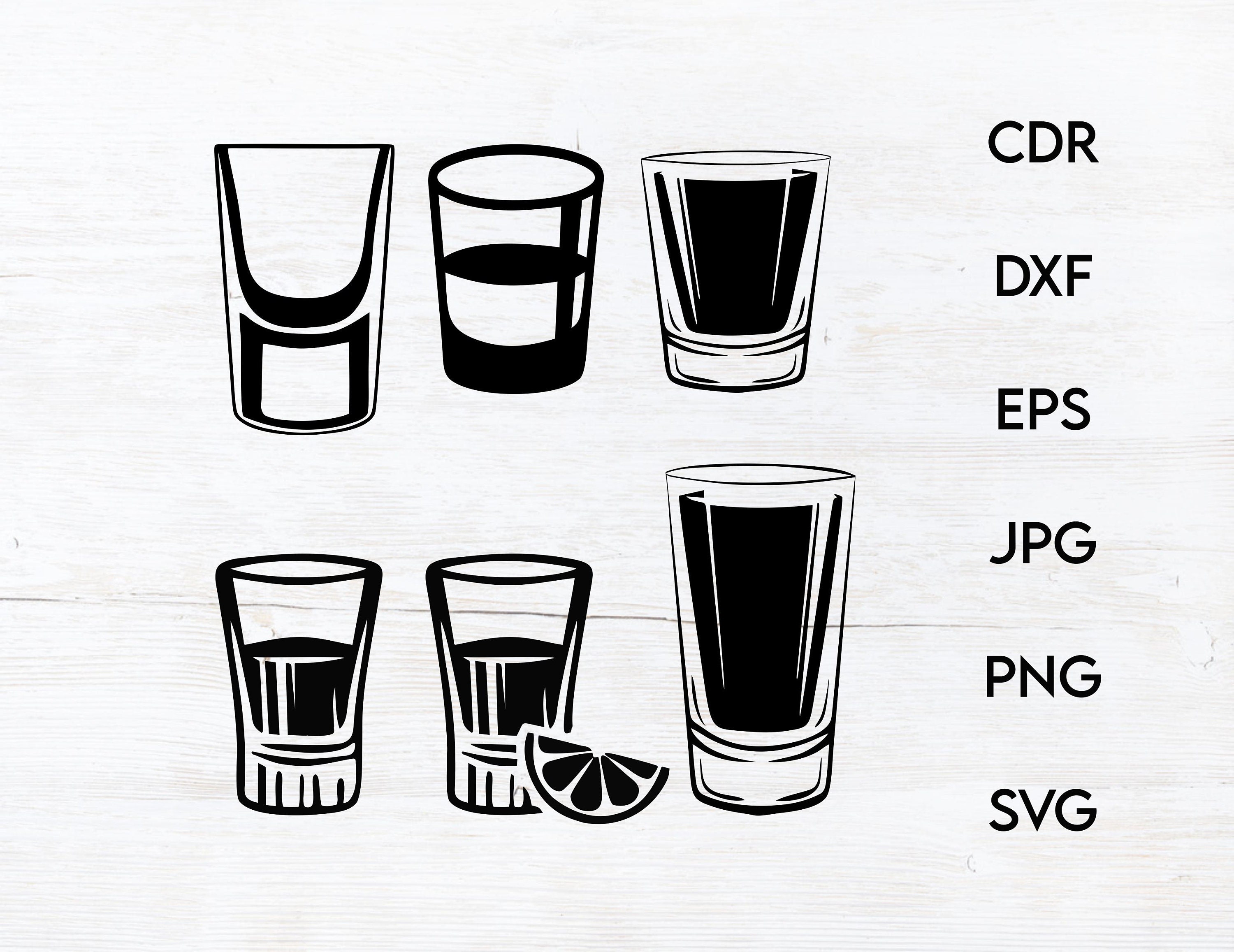 Shooter Glass Dimensions & Drawings