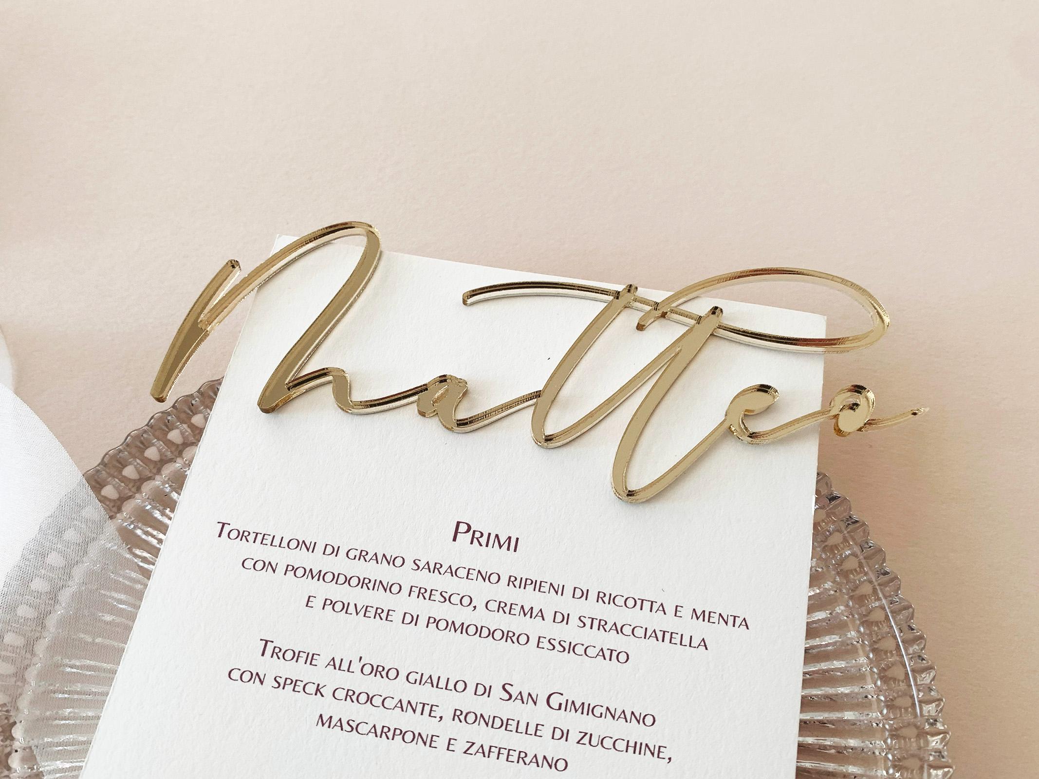 100 Segnaposto Tavolo Con Bordo Oro - 5,1x8,9 Cm Per Matrimoni E Feste - 3
