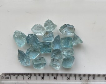 Facet Grade Natural Aquamarine / 11.9 Grams / Rough Gemstone / Clean Aquamarine / From Madagascar / Blue Color