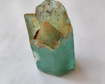 Rare Green Aquamarine Specimen: Mozambique Crystal (76 Grams)