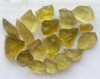 Naturlig citrin grov ädelsten: Gula smyckestillverkningsstenar (100 gram)