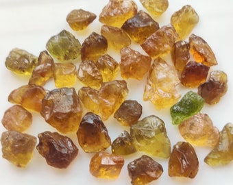 Rå gul turmalin i fasettkvalitet: Afrikansk ädelsten (31,4 gram)