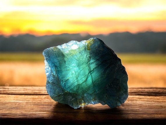 Dark Blue Color Natural Tourmaline Crystal / 45 Grams / Rough Gemstone / Tourmaline Specimen / Raw Tourmaline / From Africa