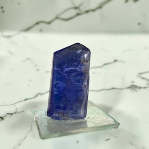Fine Untreated Natural Tanzanite Crystal From Merelani Hills , Collector’s Choice 6 Carats 13x8x6mm image 3