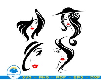 Download Woman Head Svg Etsy