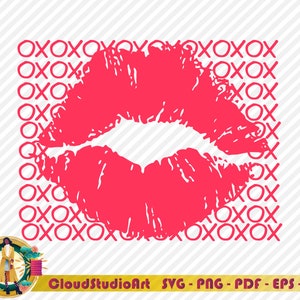 XOXO SVG, San Valentino SVG Amore, Amore Svg, File Svg, File di taglio Cricut e Silhouette, Buon San Valentino Svg, San Valentino Svg