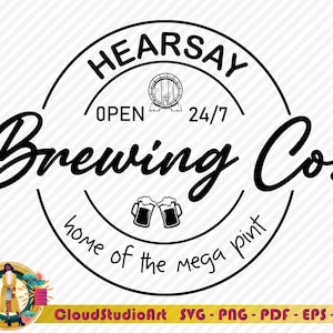 Hearsay Mega Pint SVG、Hearsay 醸造所、ジョニー デップ SVG、Mega Pint SVG、Justice for Johnny、ジョニー デップ シャツ