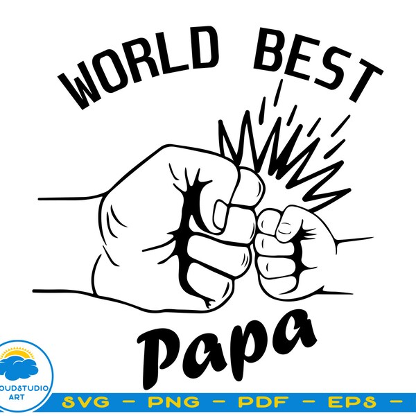 Worlds Best Papa Svg - Etsy